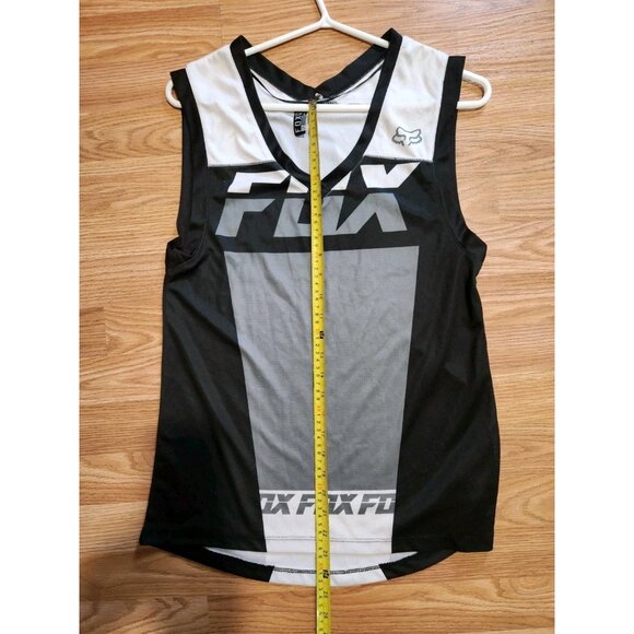 Fox Tank Top XS White Gray and Black Pre-owned - Picture 6 of 7